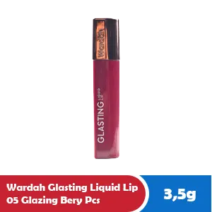 WARDAH GLASTING LIQUID LIP 05 GLAZING BERY PCS 3.5g