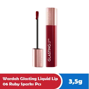 WARDAH GLASTING LIQUID LIP 06 RUBY SPARKS PCS 3.5g