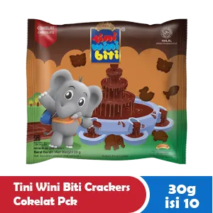 TINI WINI BITI CRACKERS COKELAT PCK 10x30g