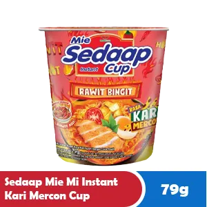 SEDAAP MIE MIE INSTANT KARI MERCON CUP 79g