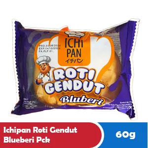 Ichipan Roti Gendut Blueberi 60g