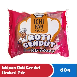 Ichipan Roti Gendut Strawberi 60g