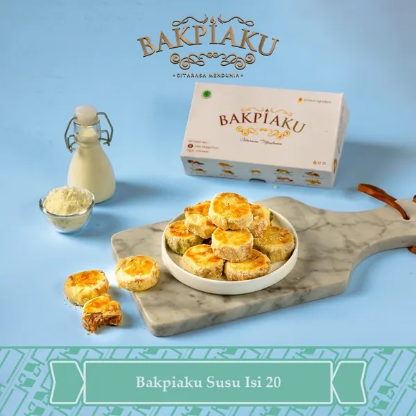 Bakpiaku Khas Jogja Isi 20 Susu (Vakum)